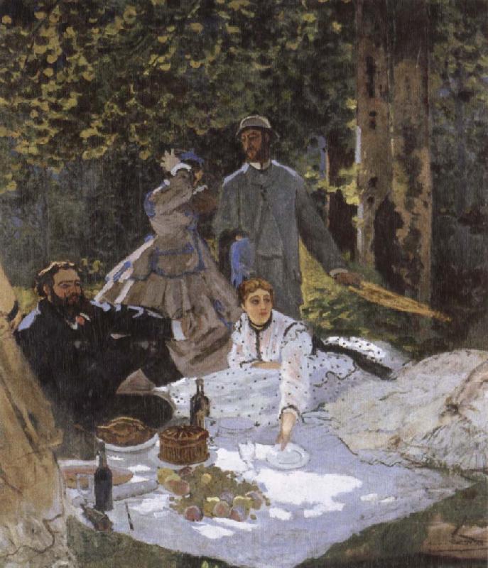Claude Monet Le dejeuner sur i-herbe Spain oil painting art
